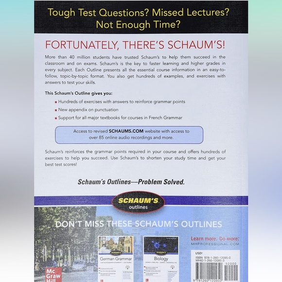 SCHAUM'S OUTLINE OF FRENCH GRAMMAR 7/E - Picture 2 of 4